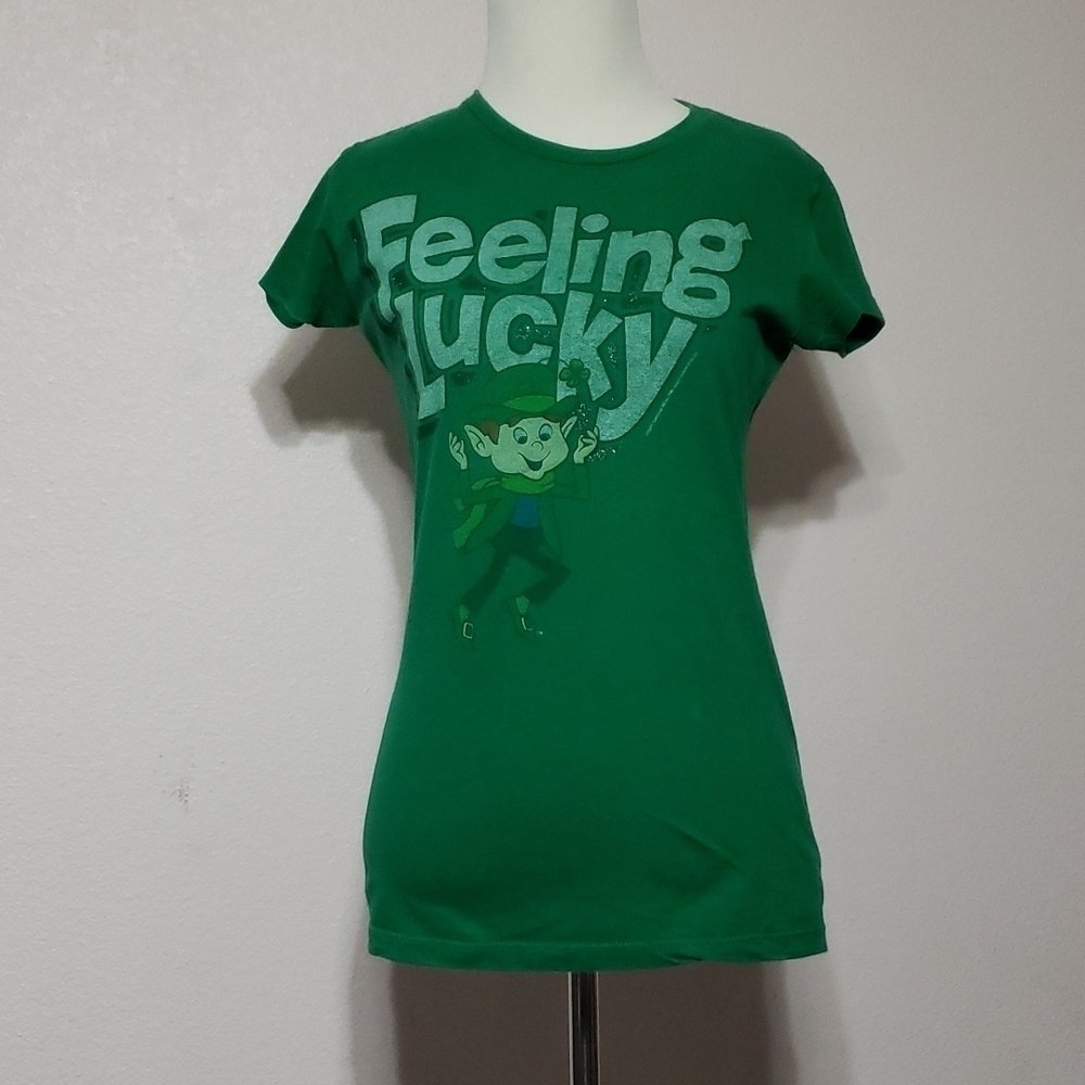 Feeling Lucky Green Top Size L